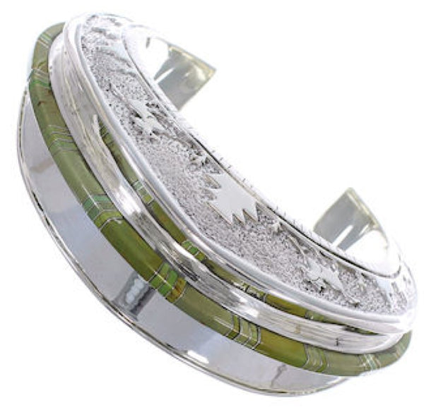 Southwest Horse Sterling Silver Turquoise Cuff Bracelet CX49919